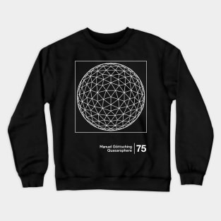 Manuel Göttsching / Original Minimalist Graphic Design Crewneck Sweatshirt